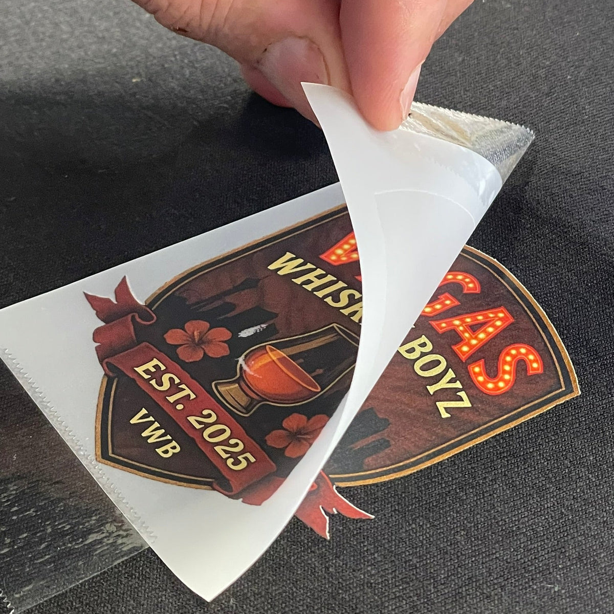 Custom Direct to Film transfer on a t-shirt
