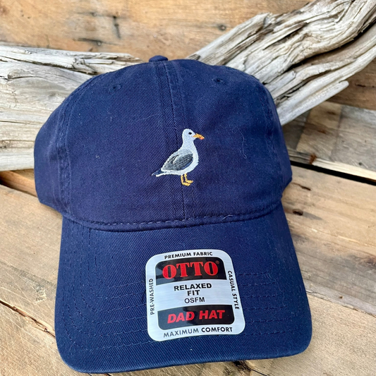 SEAGULL EMBROIDERED HAT