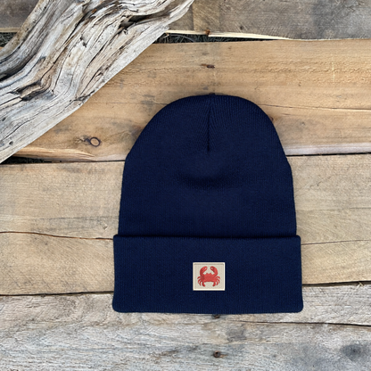 CRAB EMBROIDERED BEANIE
