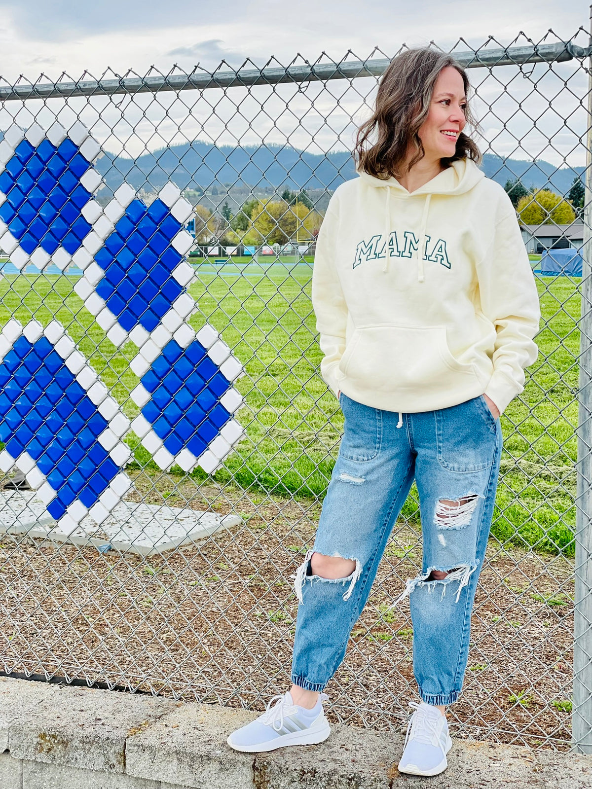 Mama Embroidered Hoodie